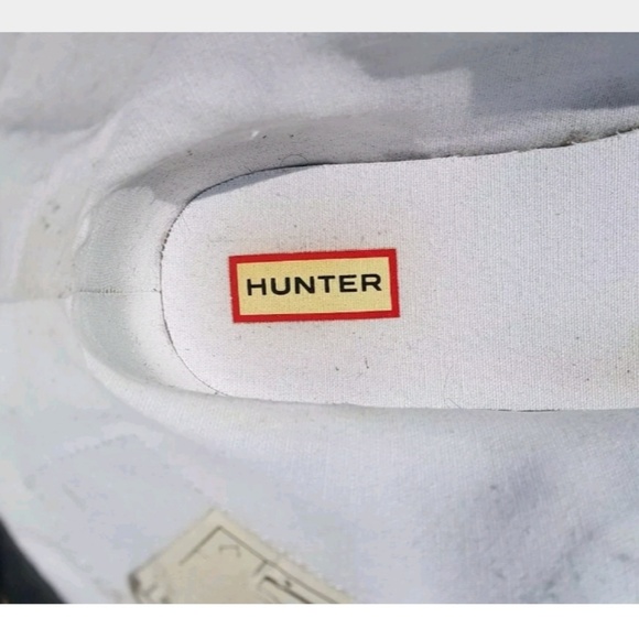 HUNTER Original Dazzle Hi DUSTY PETROL/ SKY BLUE Sneakers WOMEN Sz11 - 11.5 - Picture 8 of 8